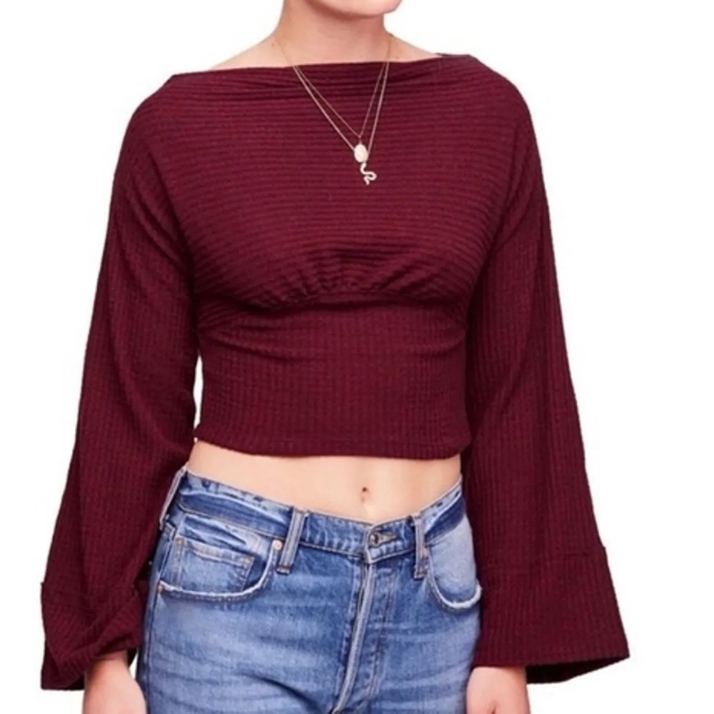 Free People Bell Sleeve Top